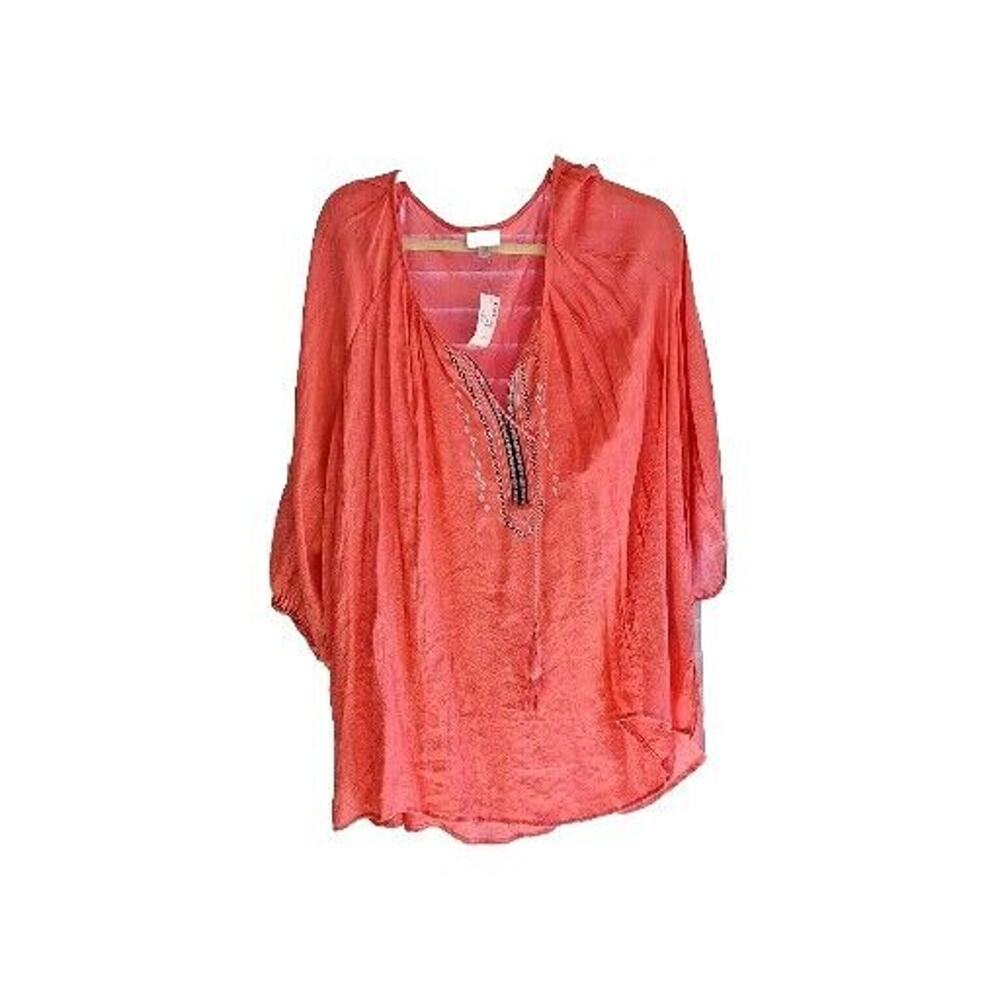 Avenue Size 22/24 Sheer Boho Blouse
